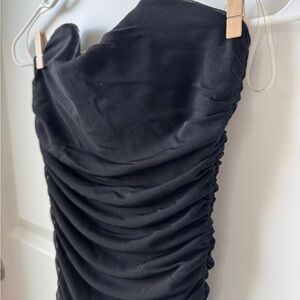Black Ruched Dress